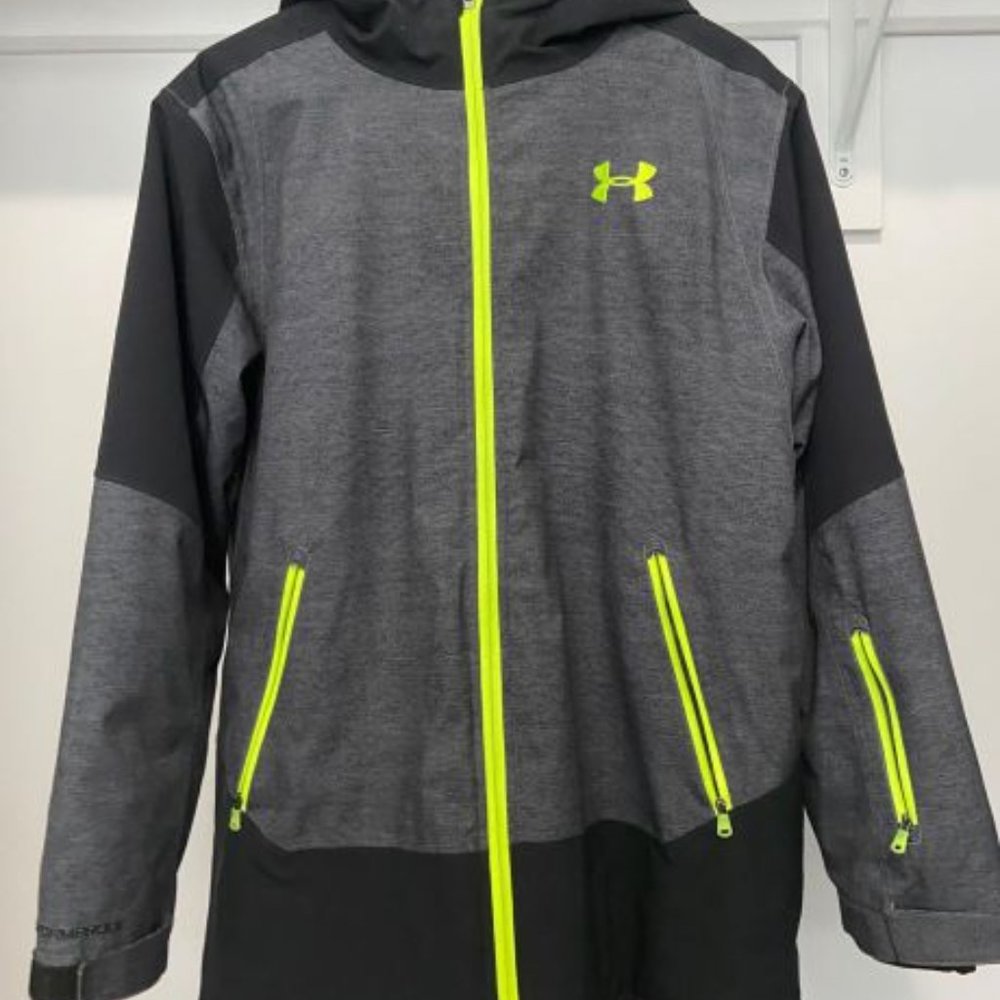 Under Armour Boys' Castlerock Winter Jacket, Kids', Waterproof, Fluorescent - Picture 9 of 9
